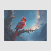 Cardinal looking at the heavens