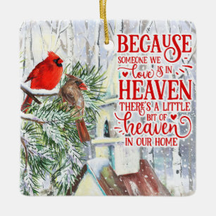 Cardinal Loved One Memory Ornament