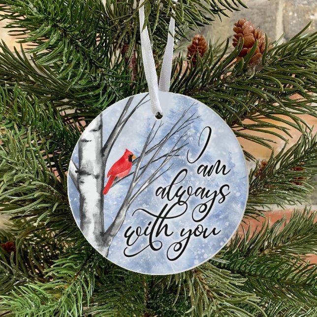 Cardinal Memorial Christmas Ornament Always with (Creator Uploaded)