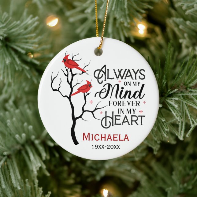 Cardinal Memorial Ornament (Tree)