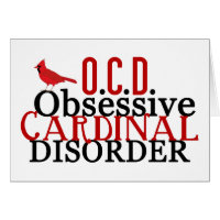 Cardinal Obsessed Funny