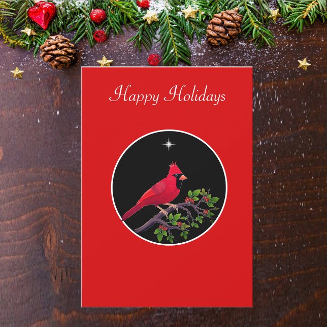 Cardinal on Black and Red Holiday (Creator Uploaded)