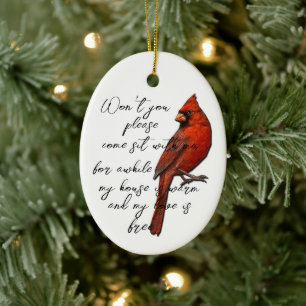 Cardinal Ornament