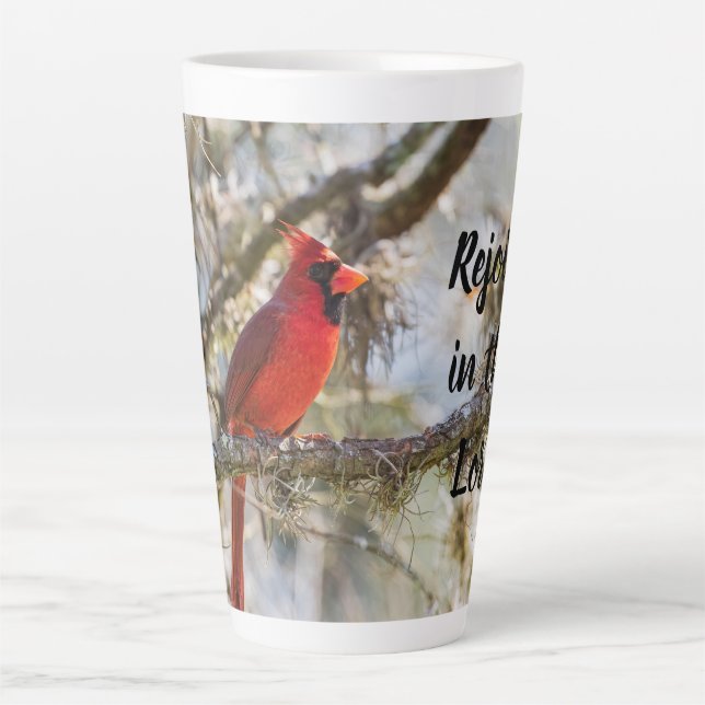 Cardinal Personalised Latte Mug (Front)