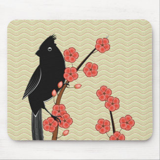 Cardinal & Plum Blossom Mousepad
