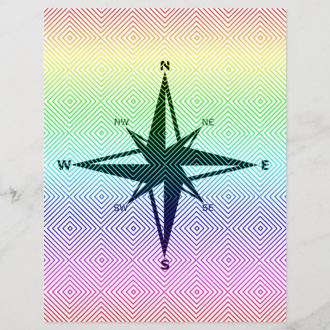 cardinal points, spectral romb flyer (Front)