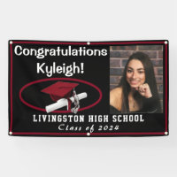 Cardinal Red and Black Graduation Photo