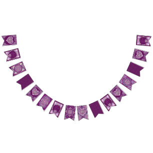 Cardinal Red Rosace Bunting