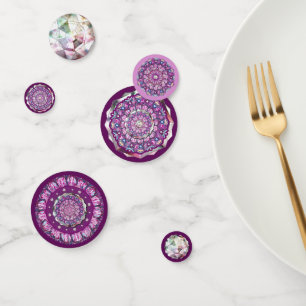 Cardinal Red Rosace Confetti