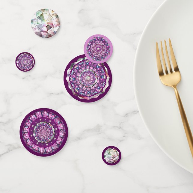 Cardinal Red Rosace Confetti (Group)