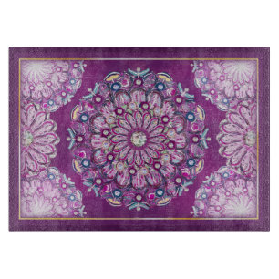 Cardinal Red Rosace Cutting Board