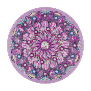 Cardinal Red Rosace Cutting Board