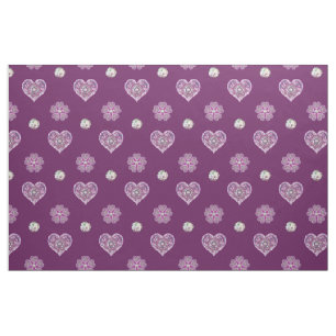 Cardinal red rosace fabric