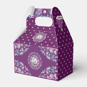 Cardinal Red Rosace Favour Box