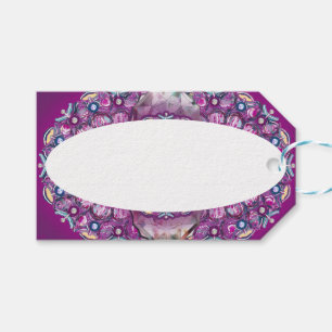 Cardinal Red Rosace Gift Tags