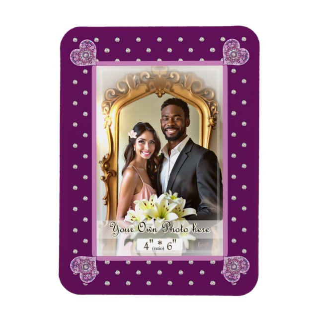 cardinal red Rosace Magnet (Vertical)