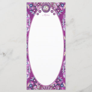 Cardinal Red Rosace Menu