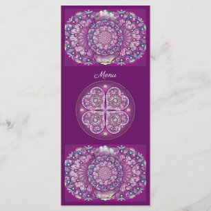 Cardinal red Rosace Menu
