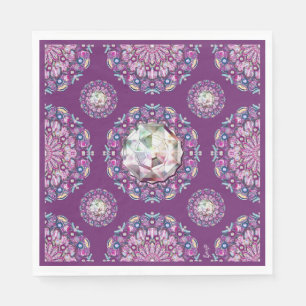 Cardinal Red Rosace Napkin