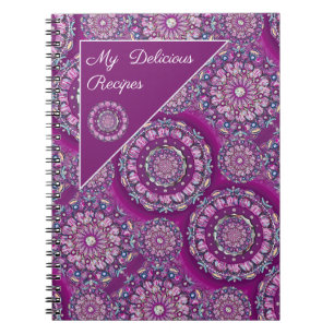 Cardinal red Rosace Notebook