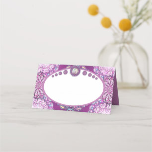 Cardinal Red Rosace Place Card