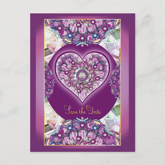 Cardinal Red Rosace Postcard (Front)