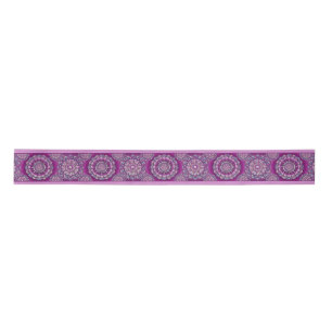Cardinal Red Rosace Satin Ribbon