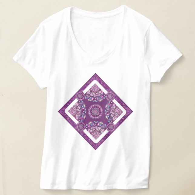 Cardinal Red Rosace T-Shirt (Laydown)