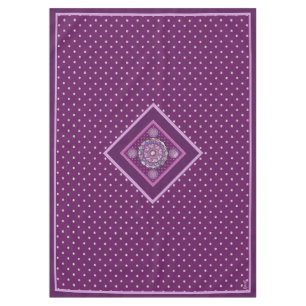 Cardinal Red Rosace Tablecloth