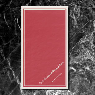 cardinal red solid color -personalized napkin