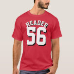Cardinal Red & White Adults | Sports Jersey Design T-Shirt<br><div class="desc">Cardinal Red & White Adults | Sports Jersey Design • Mens Jersey T-Shirt</div>