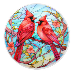 Cardinal Redbird - TRANSFER IT! Ceramic Knob