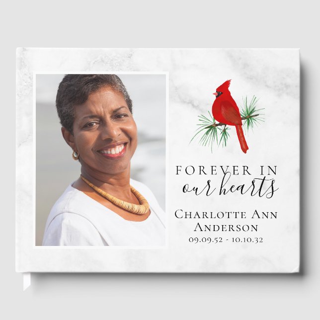 Cardinal Remembrance Tribute  Guest Book (Front)