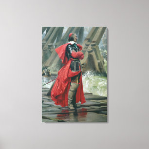 Cardinal Richelieu on the sea wall at La Canvas Print