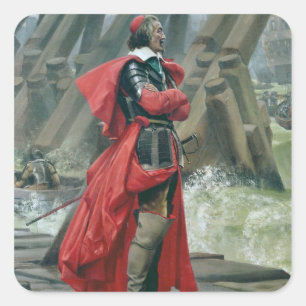 Cardinal Richelieu on the sea wall at La Square Sticker