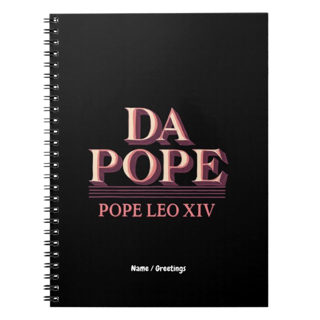 Cardinal Robert Prevost and the Rise of Pope Leo Notebook (Front)