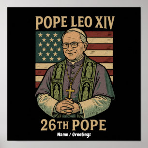 Cardinal Robert Prevost Elected Pope Leo XIV Poster