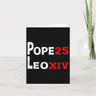 Cardinal Robert Prevost Pope Leo Xiv 2025 Us Flag Card