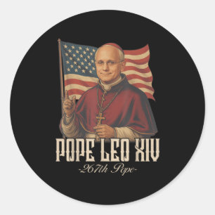 Cardinal Robert Prevost Pope Leo Xiv _8 Classic Round Sticker
