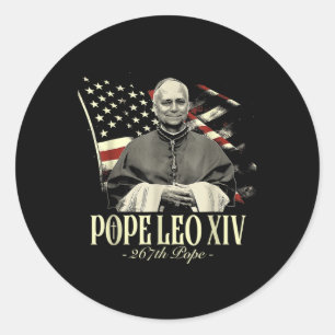 Cardinal Robert Prevost Pope Leo Xiv Classic Round Sticker