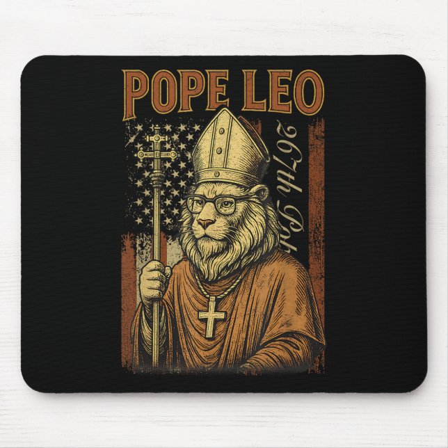 Cardinal Robert Prevost Pope Leo Xiv  Mouse Pad (Front)