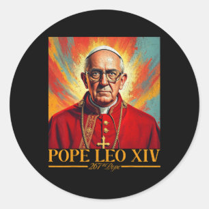 Cardinal Robert Prevost Shirt Pope Leo Xiv 1  Classic Round Sticker