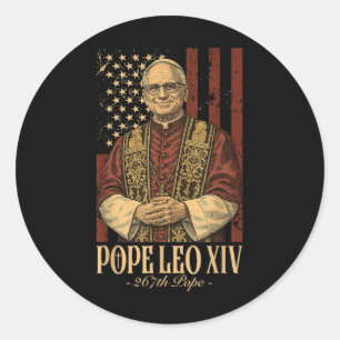Cardinal Robert Prevost Shirt Pope Leo Xiv 5 Classic Round Sticker