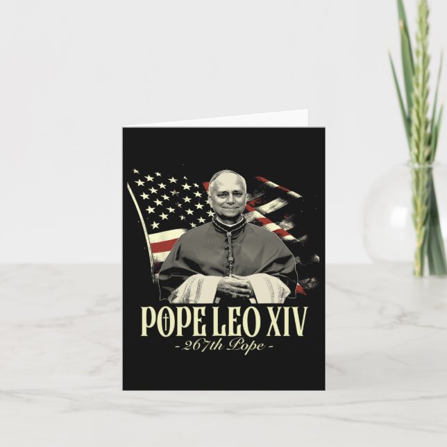 Cardinal Robert Prevost Shirt Pope Leo Xiv  Card (Front)