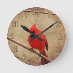 Cardinal Round Clock