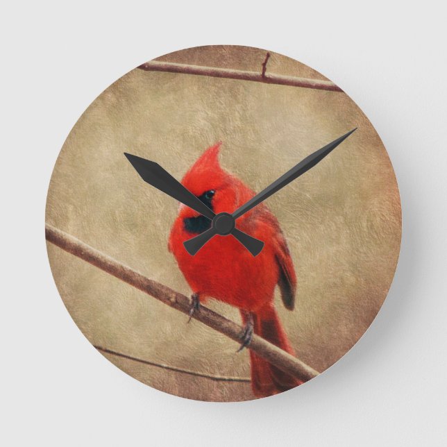 Cardinal Round Clock (Front)