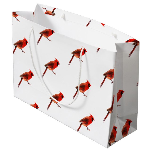 Cardinal(s) Large Gift Bag (Back Angled)