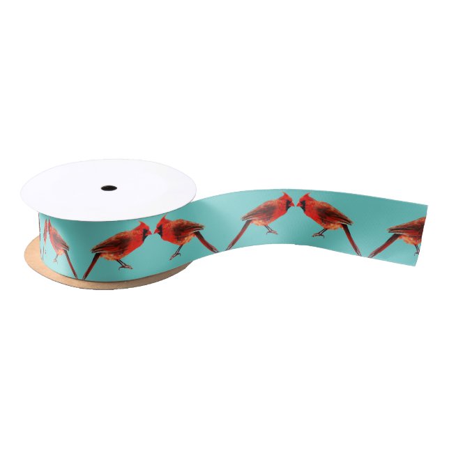 Cardinal(s) Satin Ribbon (Spool)