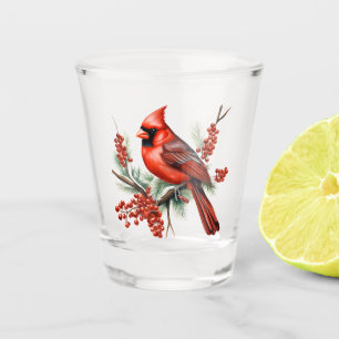 Cardinal Shot Glass
