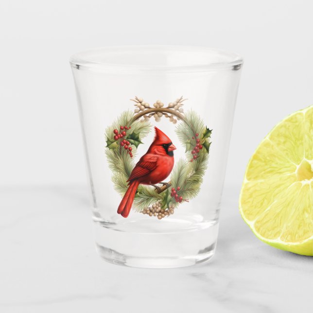 Cardinal Shot Glass (Front)